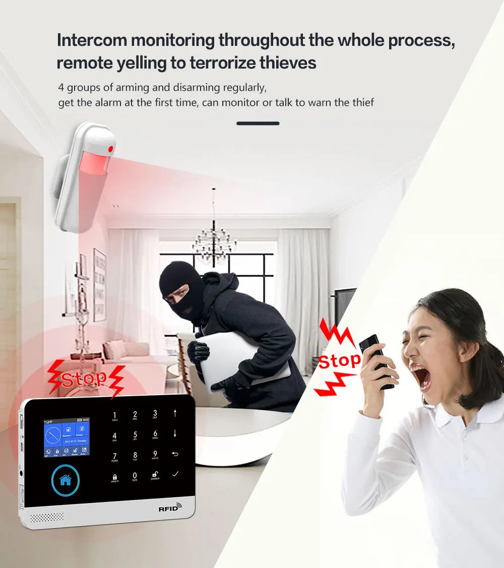 GOTCHA: PG103 WiFi GSM Alarm System