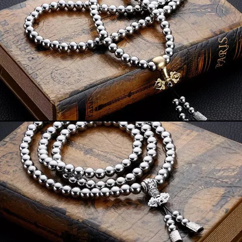 WHUPPA: Tactical Steel Chain Beads Necklace