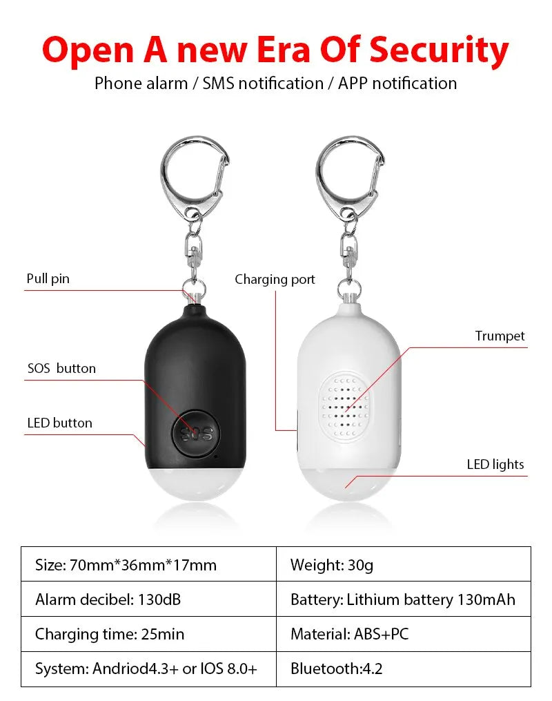 MENIMA: Emergency SOS Alarm Keychain