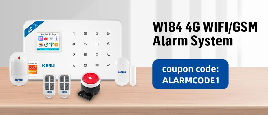 KERUI: Portable Smart WiFi GSM Alarm System