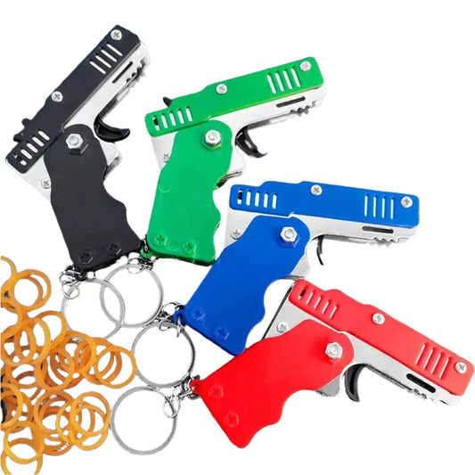 FLINGPOP: Rubber Band Toy Gun Keychain