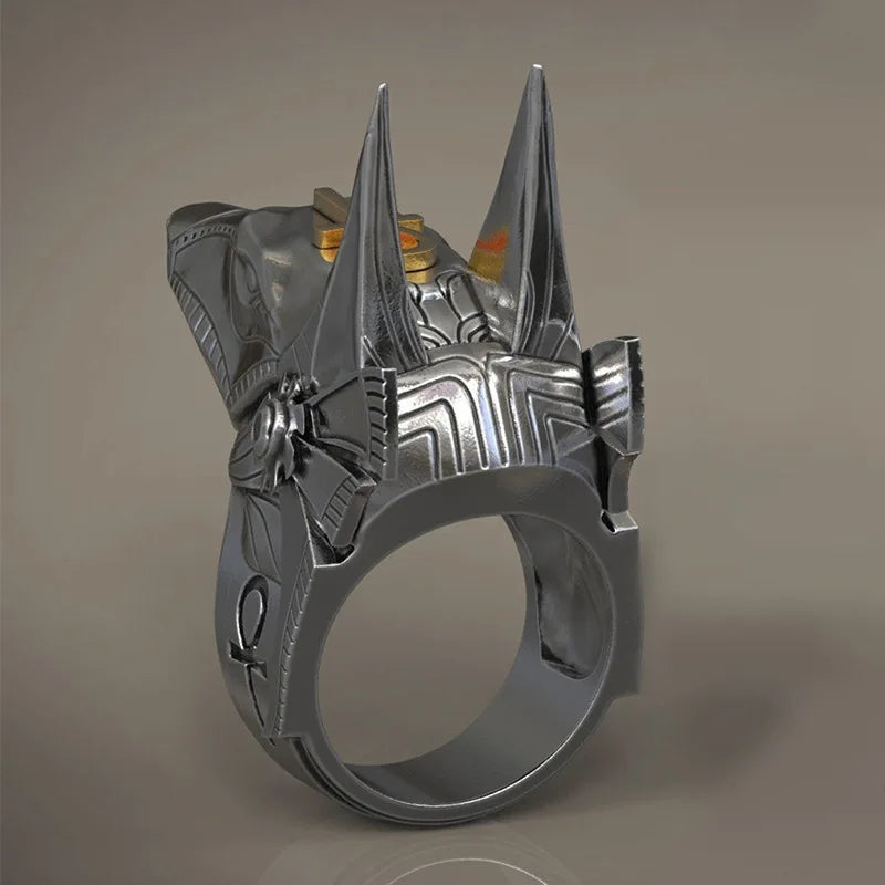 ANUBIZ: Vintage Egyptian Wolf Ring